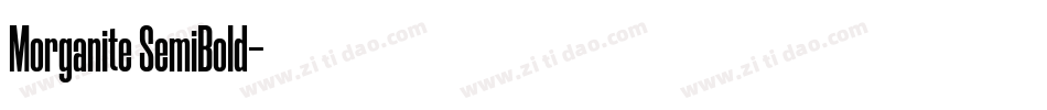Morganite SemiBold字体转换